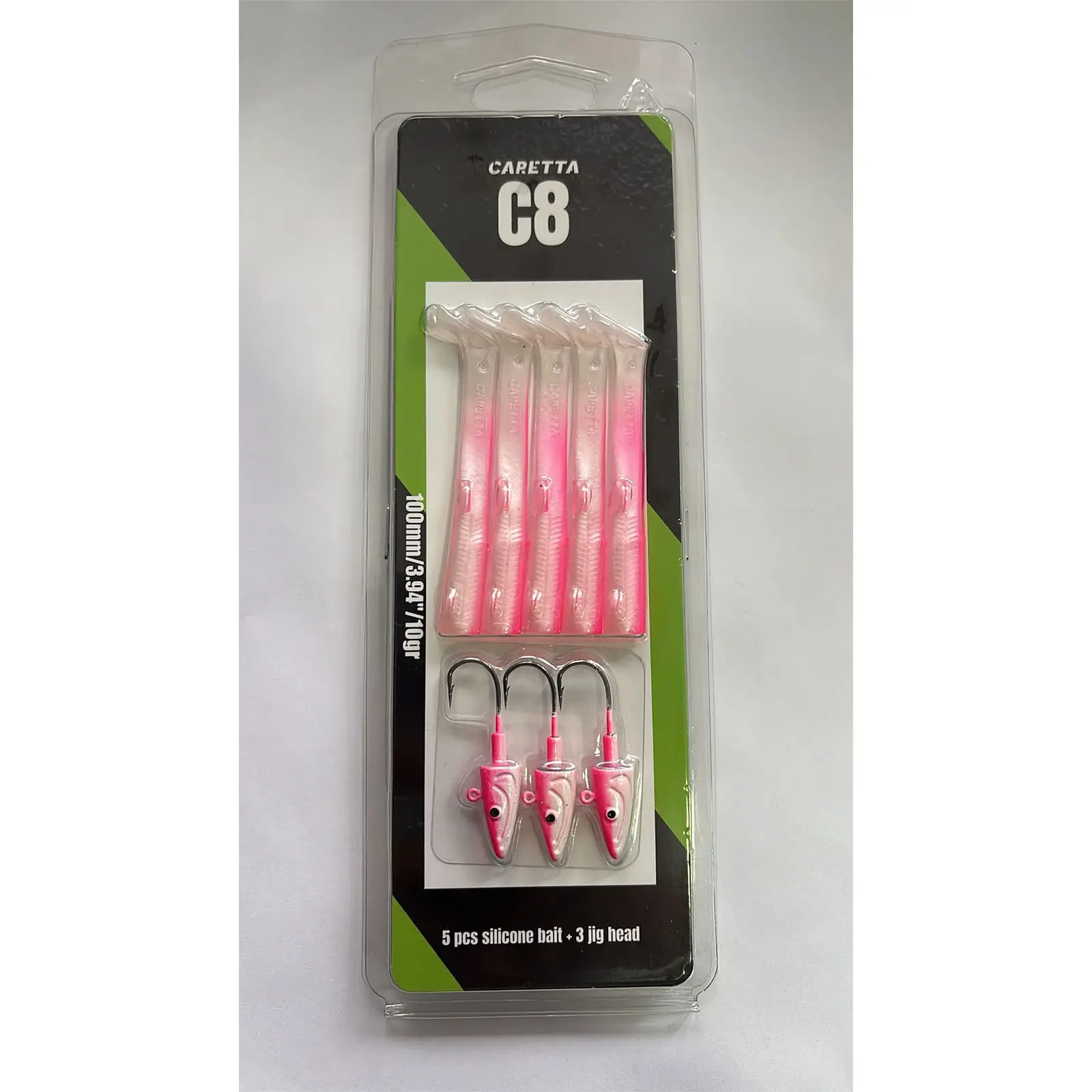 Caretta C8 10cm 10gr 5+3 Silikon Yem - Candy Pink