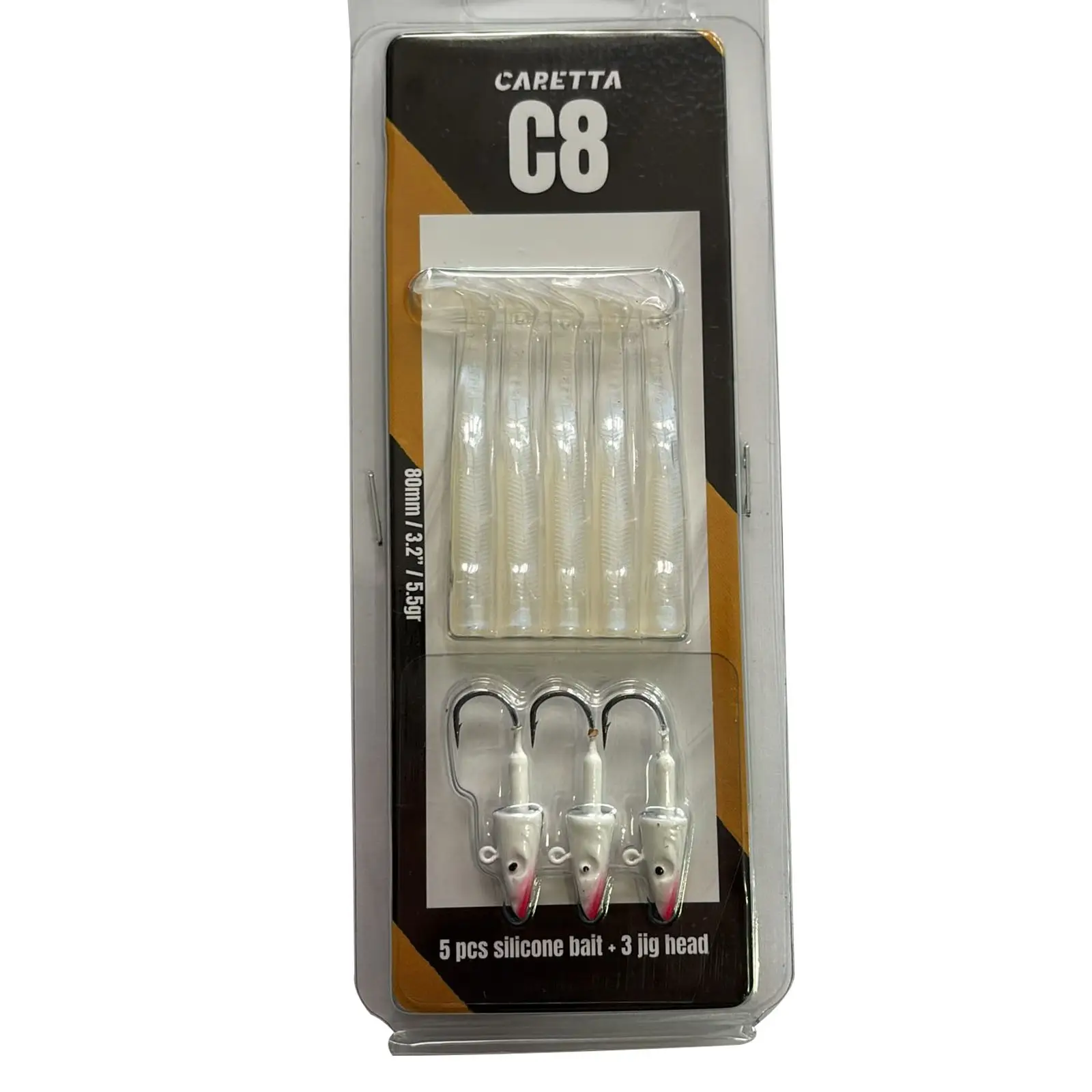 Caretta C8 8cm 5.5gr 5+3 Silikon Yem - Blue Spirit