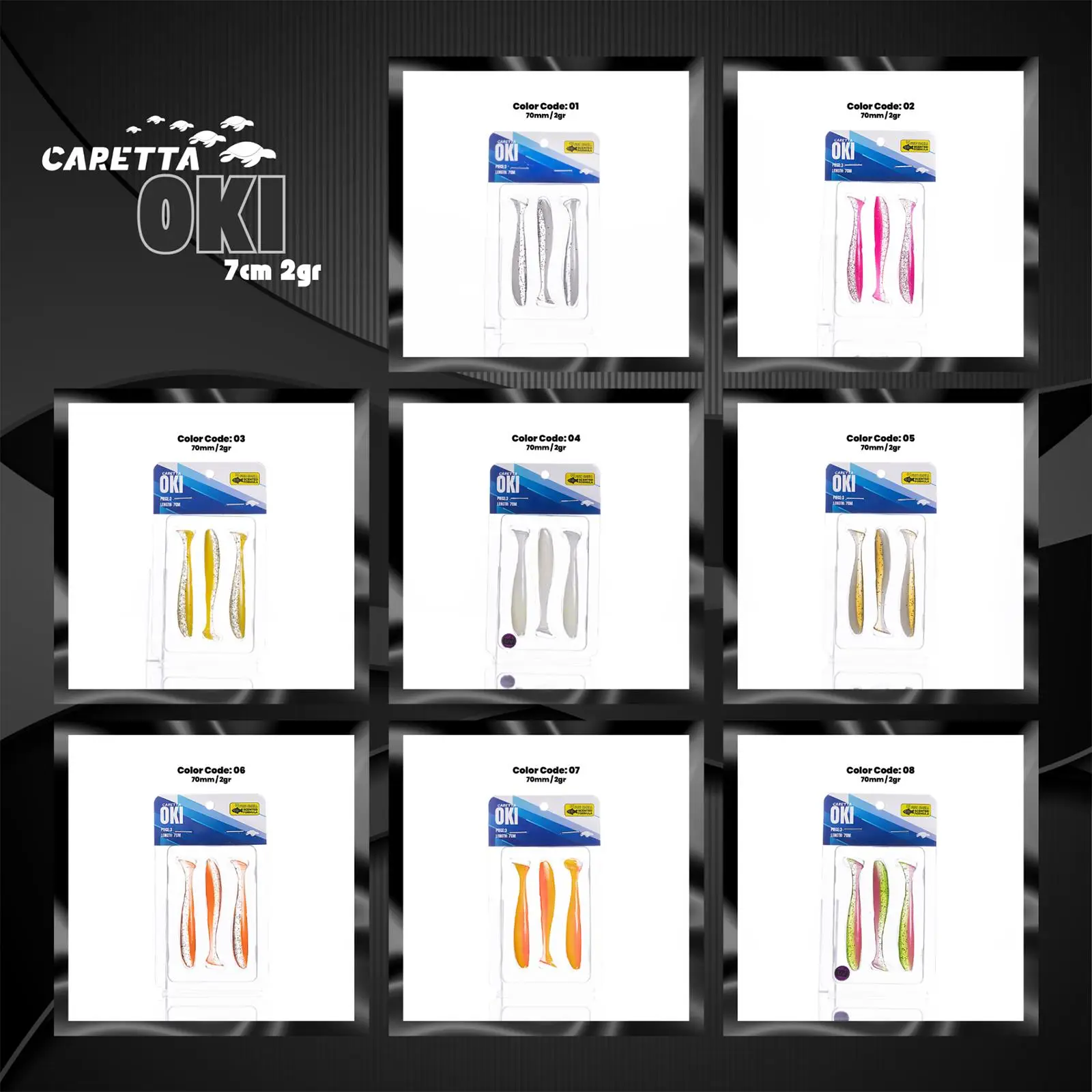 Caretta Oki 7cm 2gr Silikon Yem