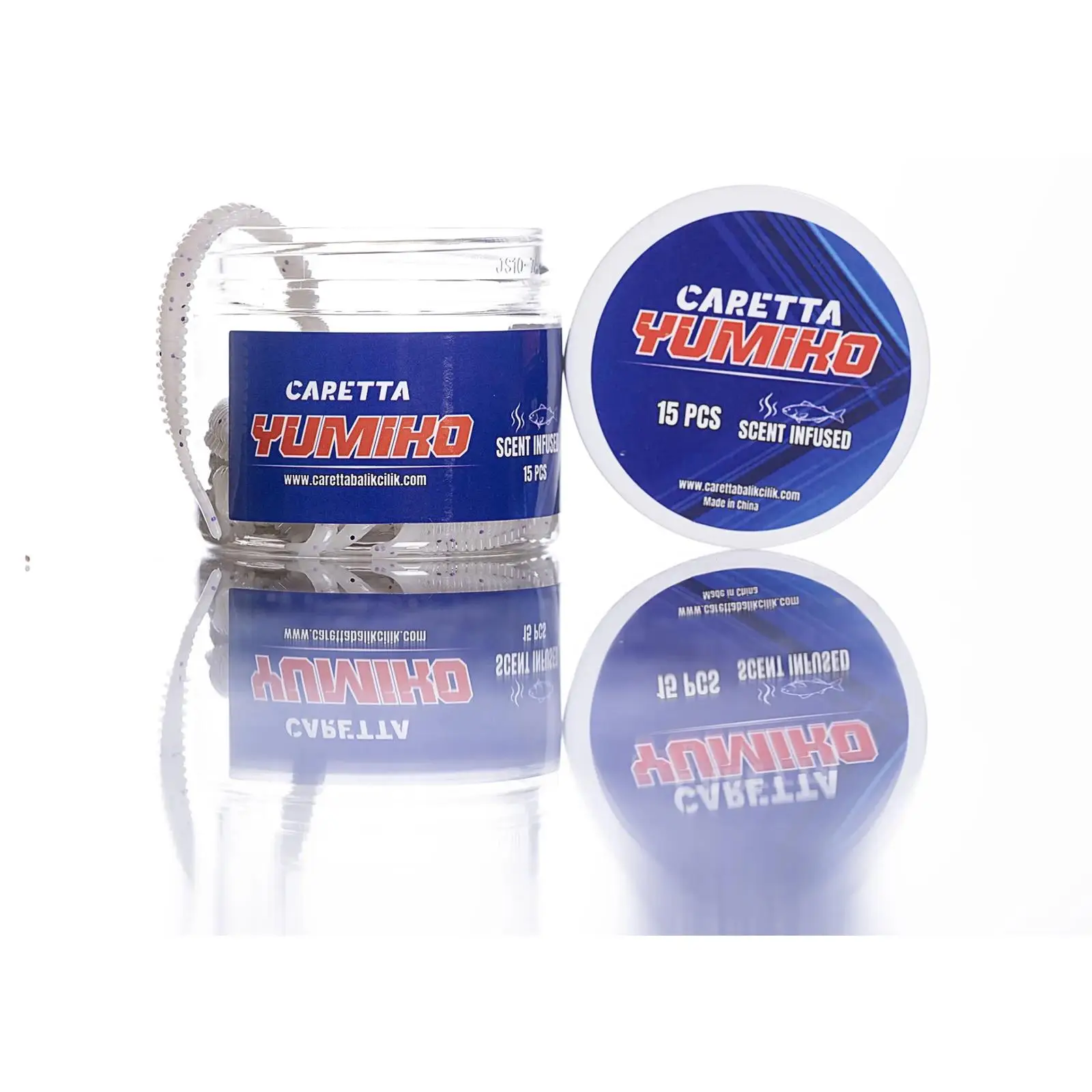 Caretta Yumiko 8cm 15 Adet LRF Yemi - White Glitter