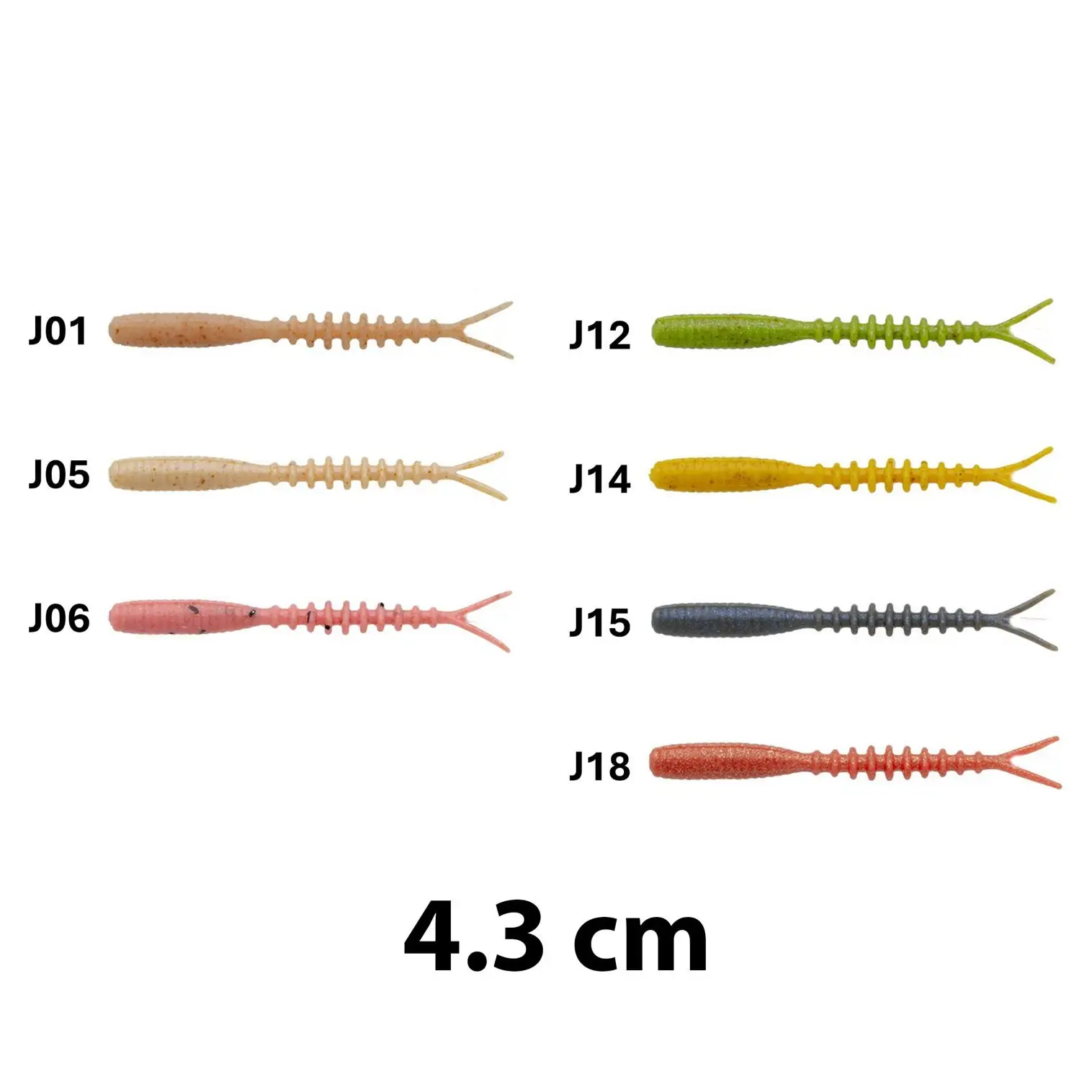 Ecogear Aqua - Katsu Aji Komushi 1.7" 4.3cm 18 Adet LRF İstavrit Silikonu