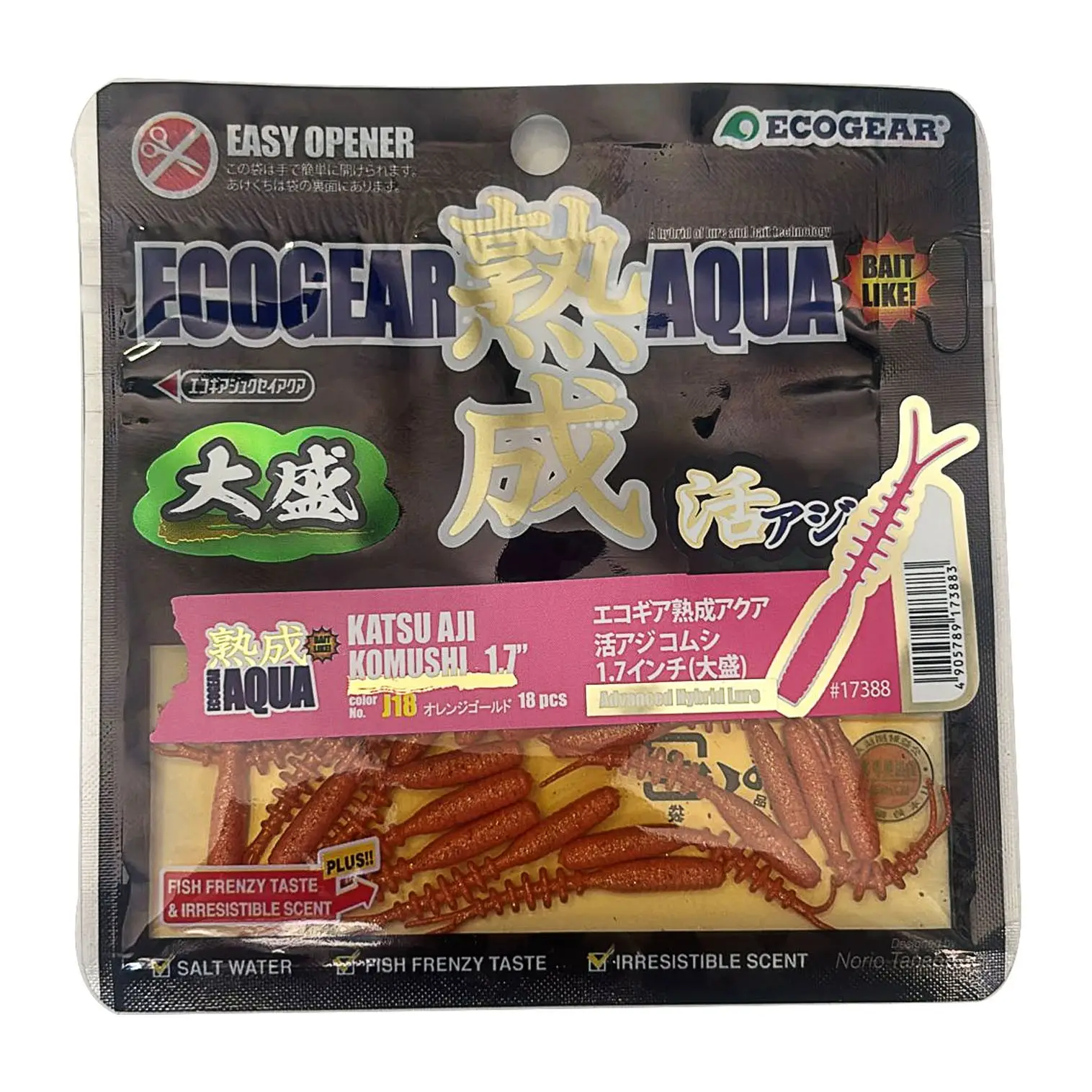 Ecogear Aqua - Katsu Aji Komushi 1.7" 4.3cm 18 Adet LRF İstavrit Silikonu - J18