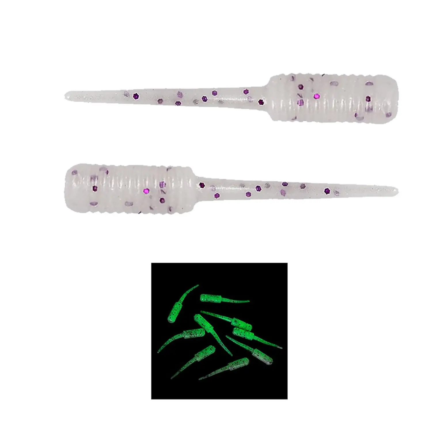 Fujin Baby FRY 2,7cm 30 Adet LRF Silikon Yem - Pearl White Glow