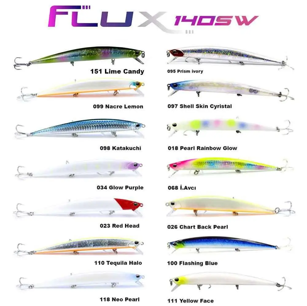 Fujin Flux 140mm 18gr Floating Maket Balık - 151 Lime Candy