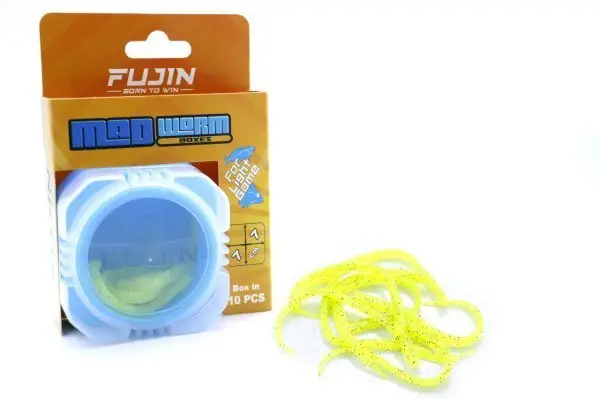Fujin Mad Worm 9cm 10 Adet LRF Silikonu - Yellow