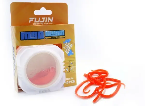 Fujin Mad Worm 9cm 10 Adet LRF Silikonu - Orange