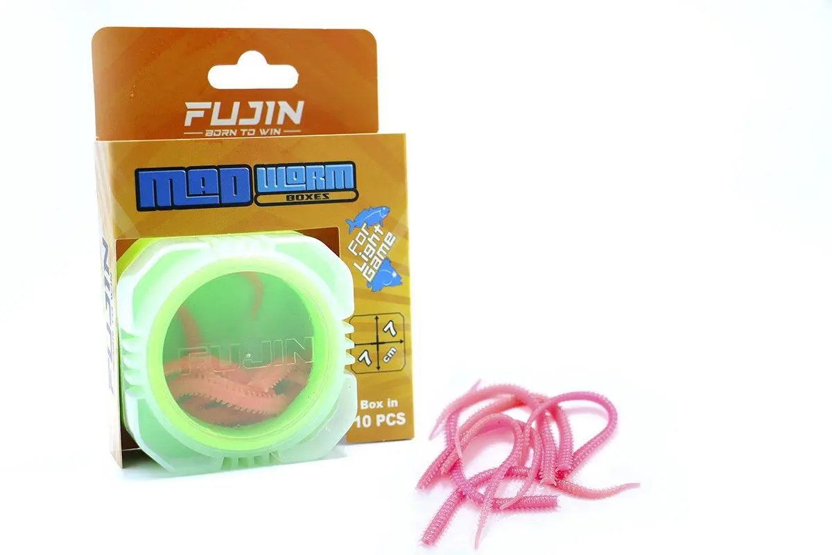 Fujin Mad Worm 9cm 10 Adet LRF Silikonu - Pink