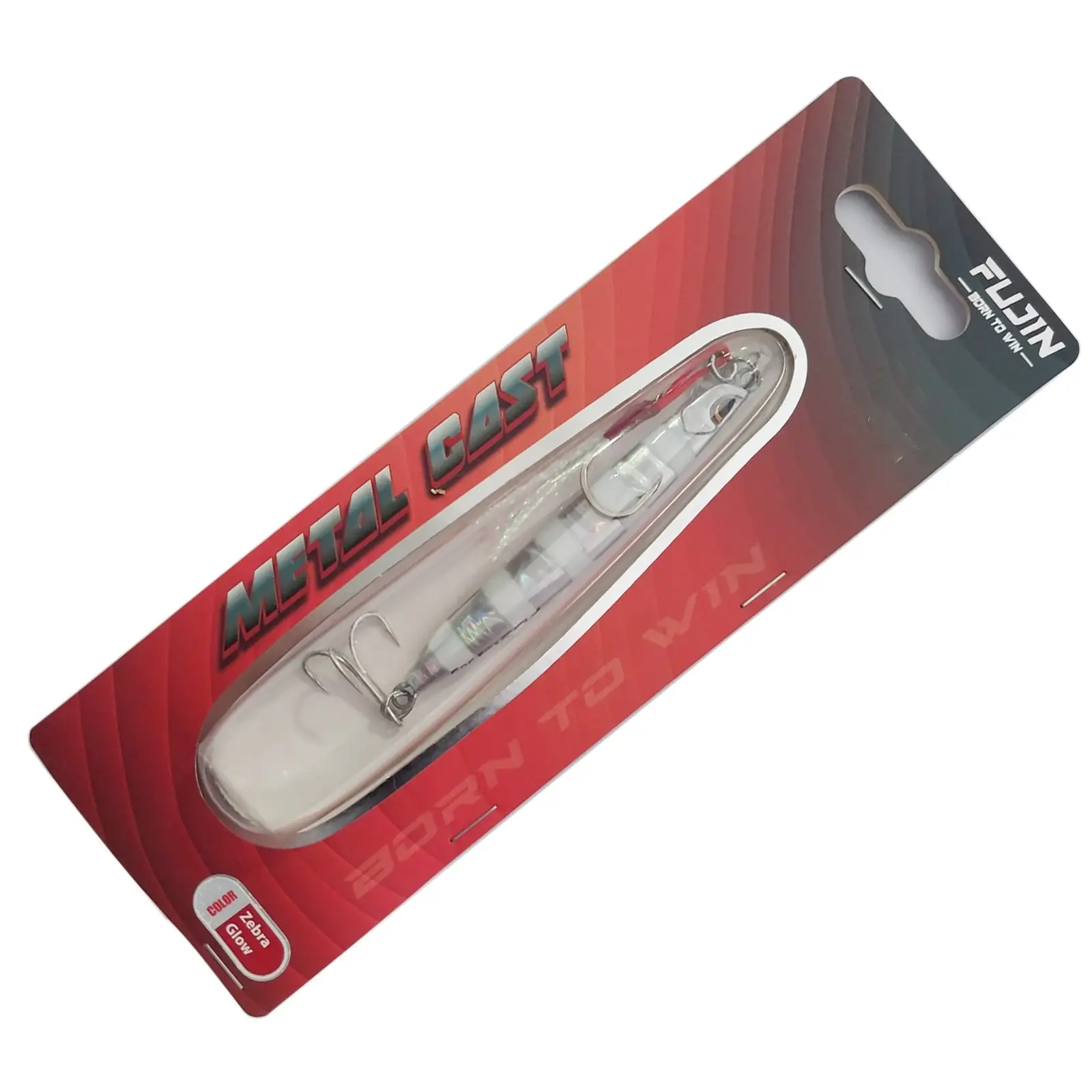 Fujin Metal Cast 60gr Shore Jig Yem - MT04 Zebra Glow