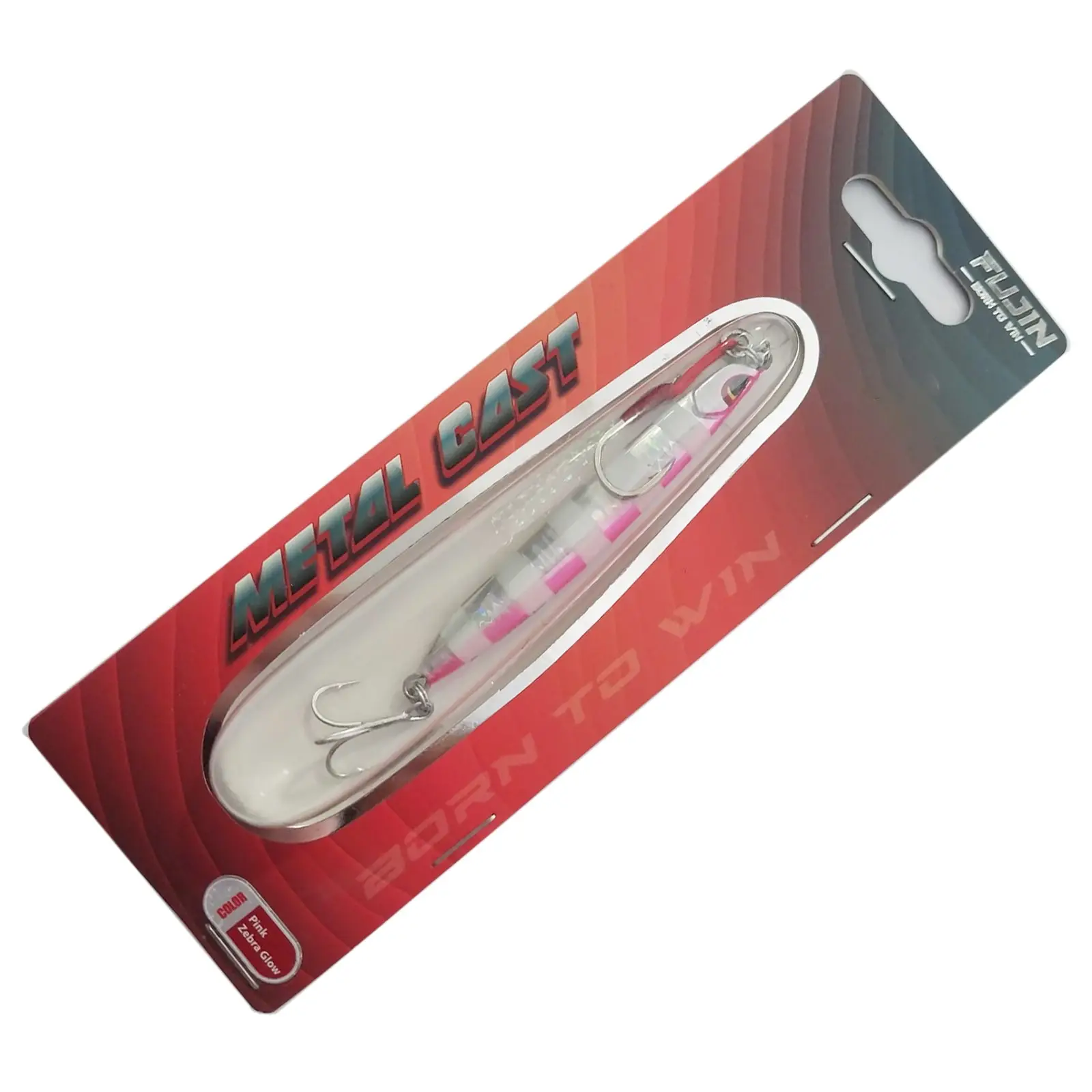 Fujin Metal Cast 60gr Shore Jig Yem - MT02 Pink Zebra Glow