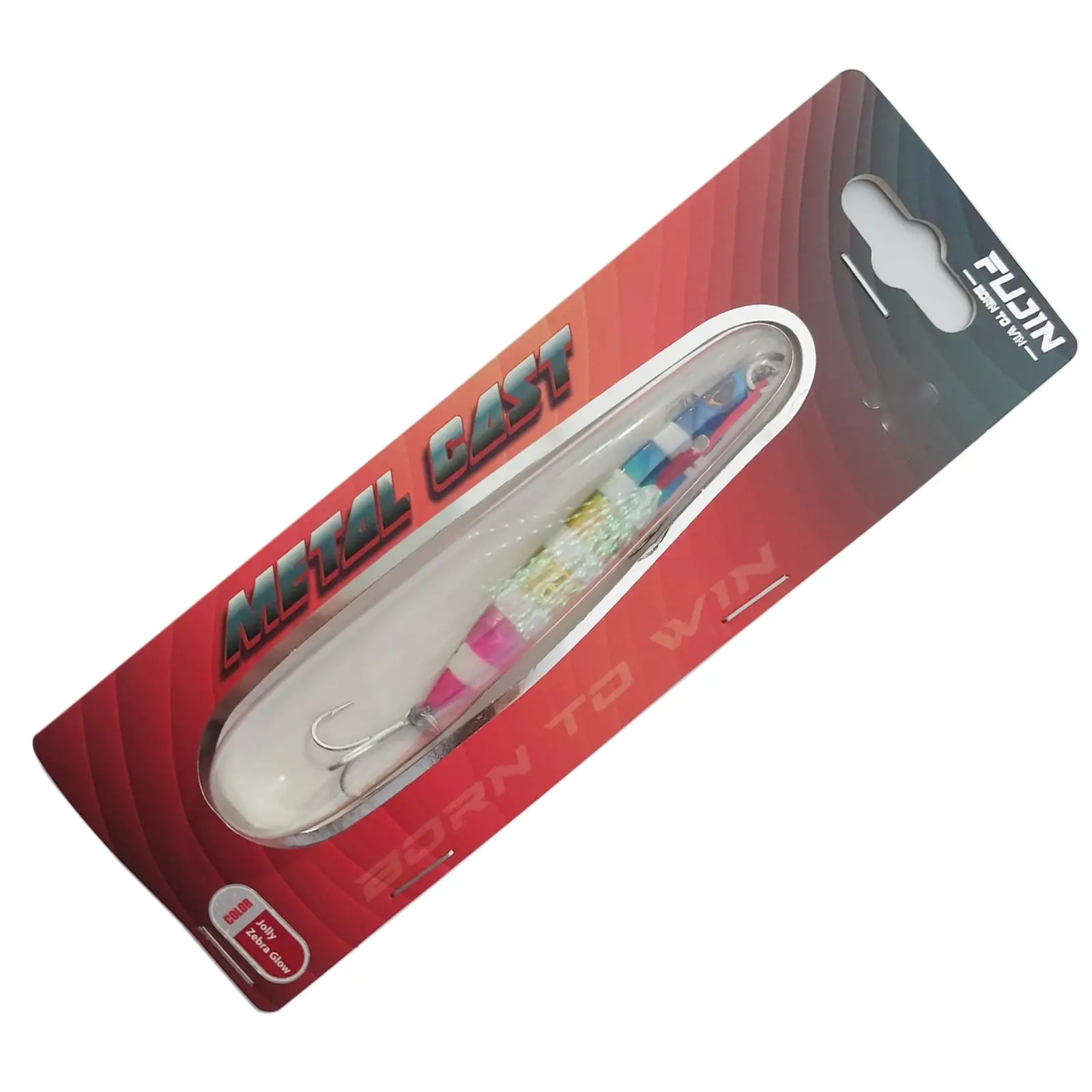 Fujin Metal Cast 60gr Shore Jig Yem - MT23 Jolly Zebra Glow