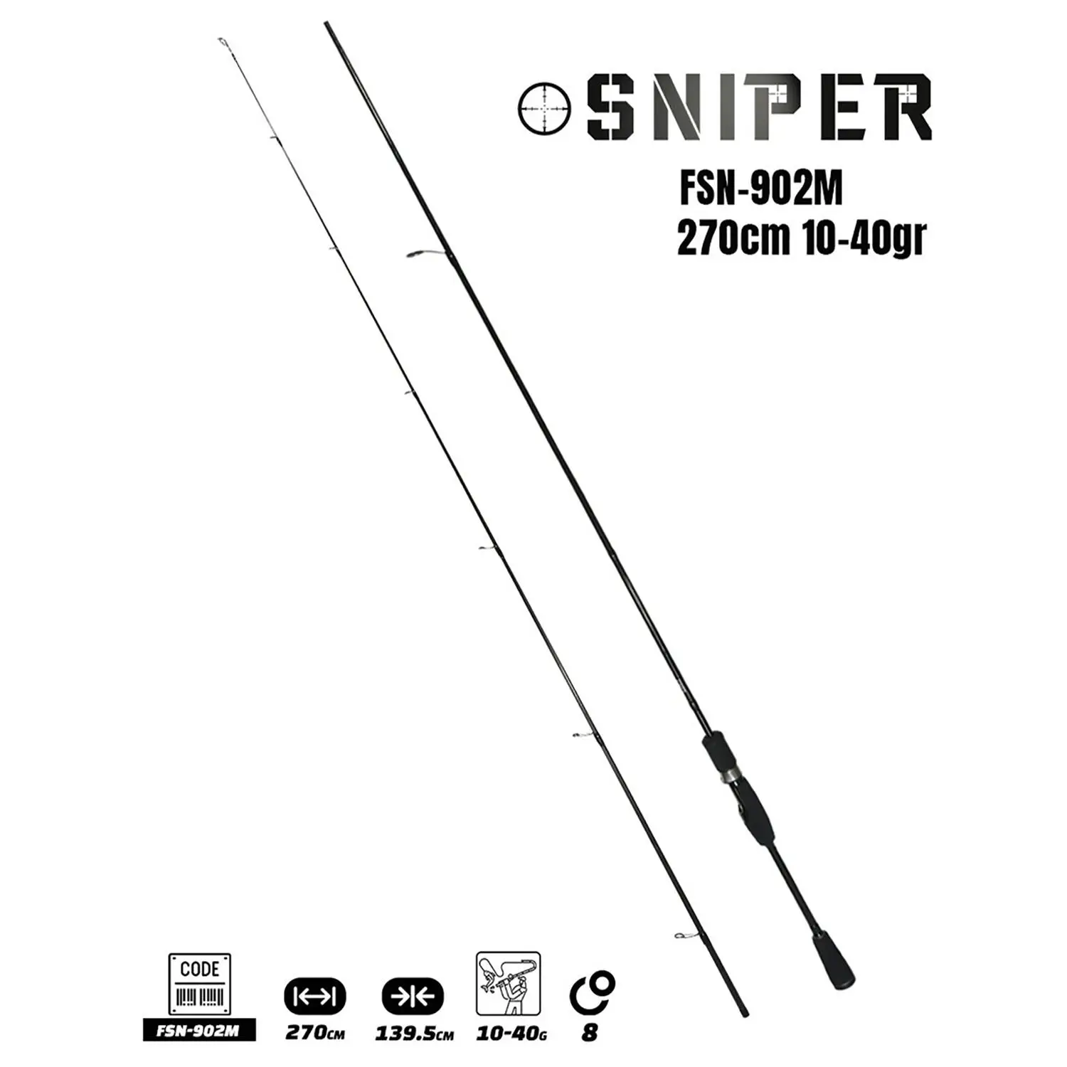 Fujin Sniper FSN-902M 270cm 10-30gr Spin Olta Kamışı