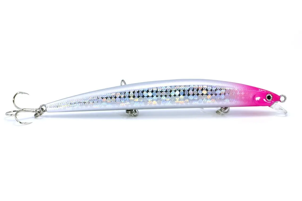 Fujin Volt VL125S 14gr 12.5cm Slow Sinking Maket Balık - 030 Pink Head Shiny