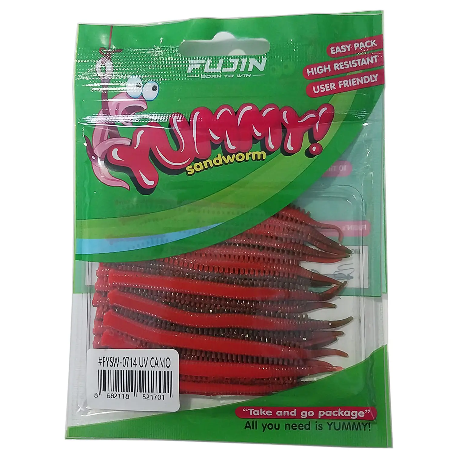 Fujin Yummy Sandworm 7cm LRF Silikonu - UV Camo