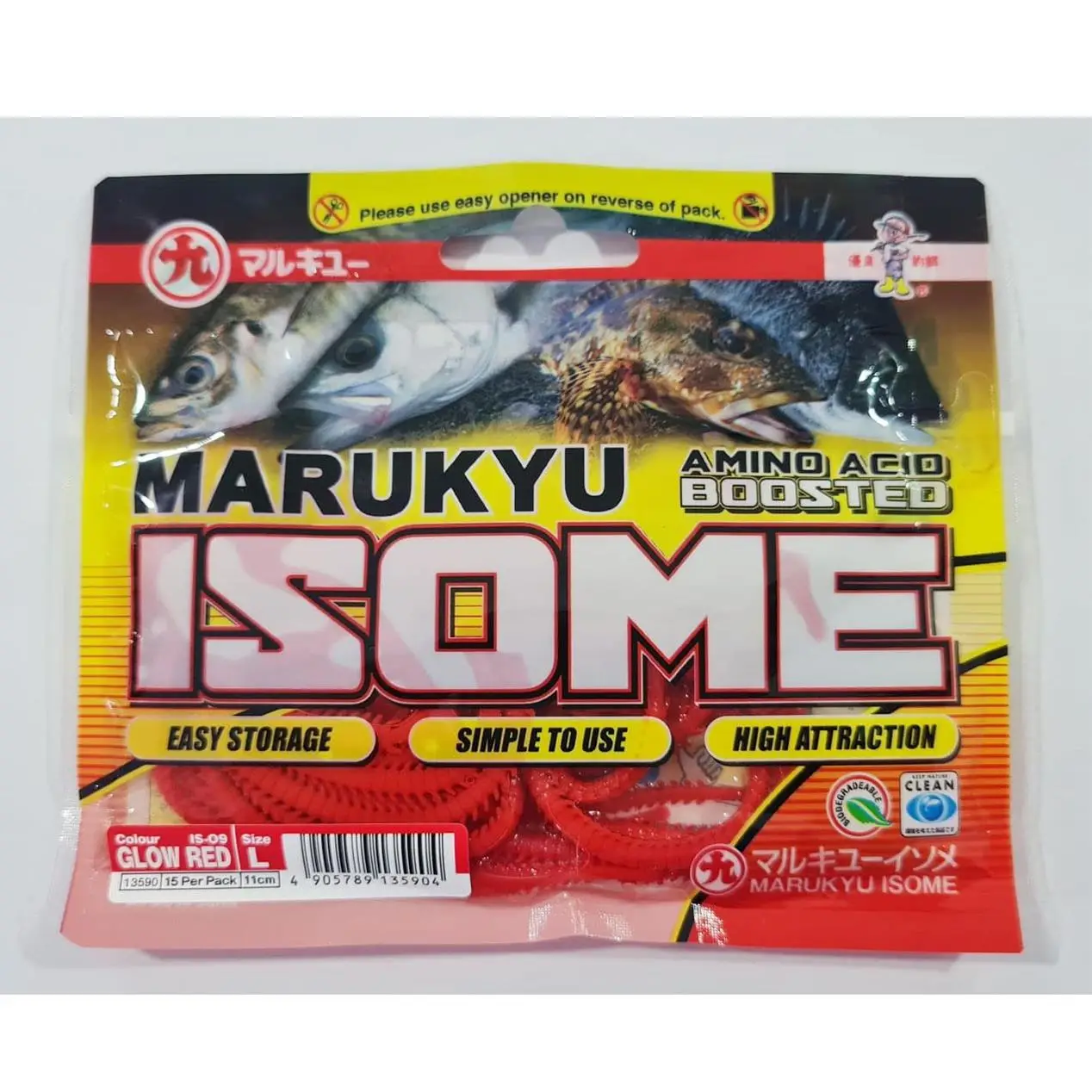 Marukyu Isome L Boy 11cm 15 Adet Lrf Yemi - IS-09 Glow Red