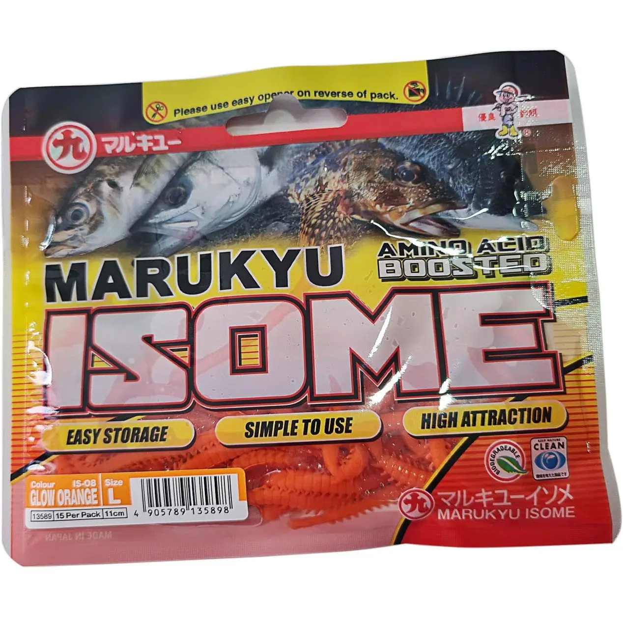 Marukyu Isome L Boy 11cm 15 Adet Lrf Yemi - IS-08 Glow Orange