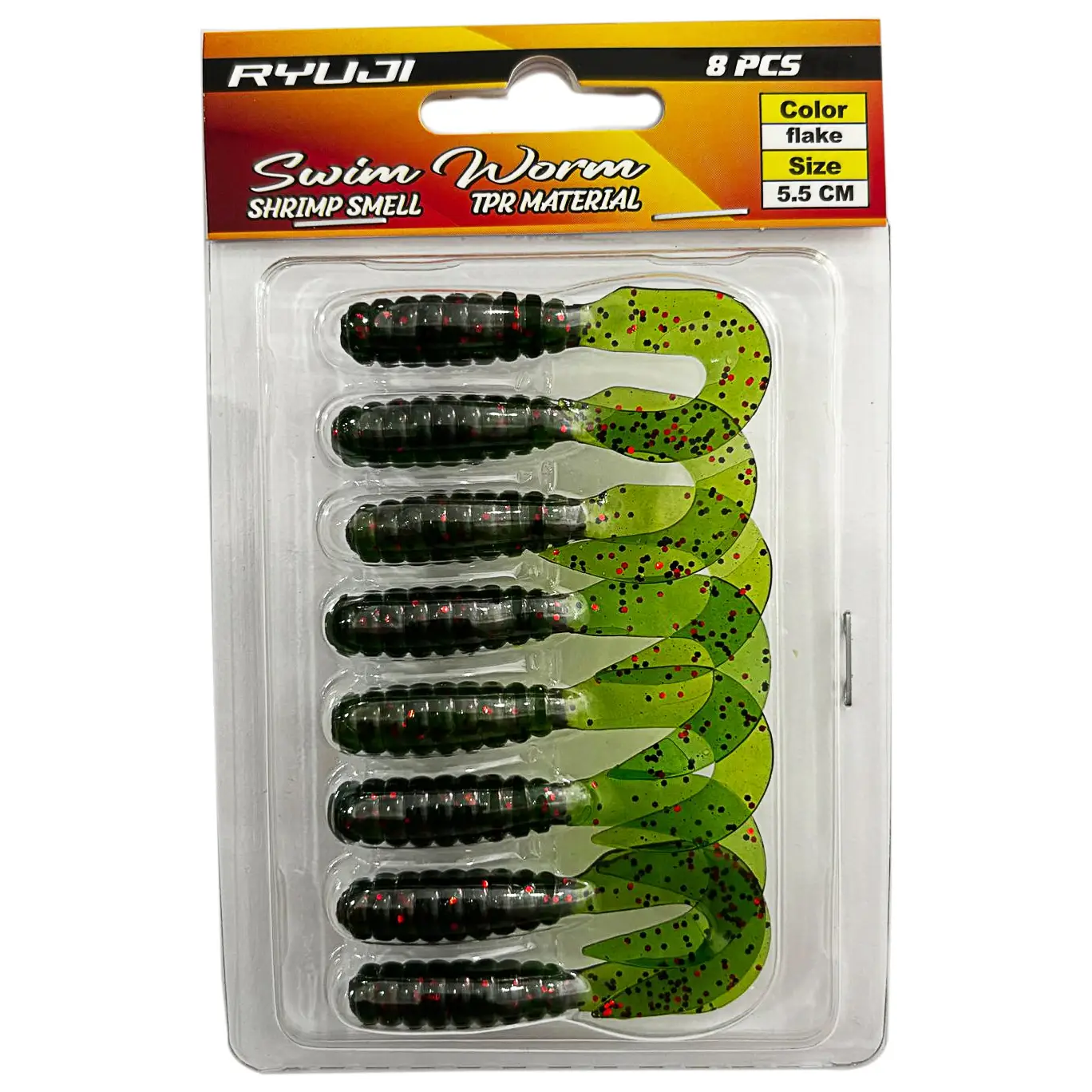 Ryuji Swim Worm 5.5cm 8 Adet LRF Silikon Yem - Flake