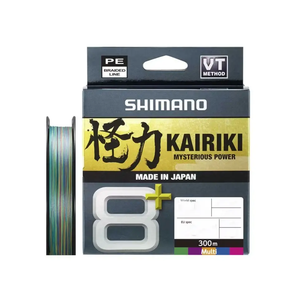 Shimano 24 Kairiki 8+ Plus 300m Multicolor Örgü Misina